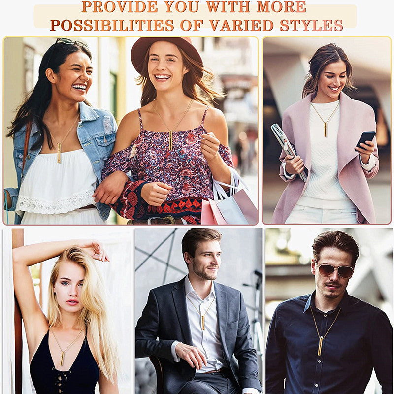 B-READY Stainless Steel Adjustment Relieves Anxiety Breathing Necklaces Couple Stress Fidget Spinner Whistle Pendant Jewelry B-PREPARED 2026