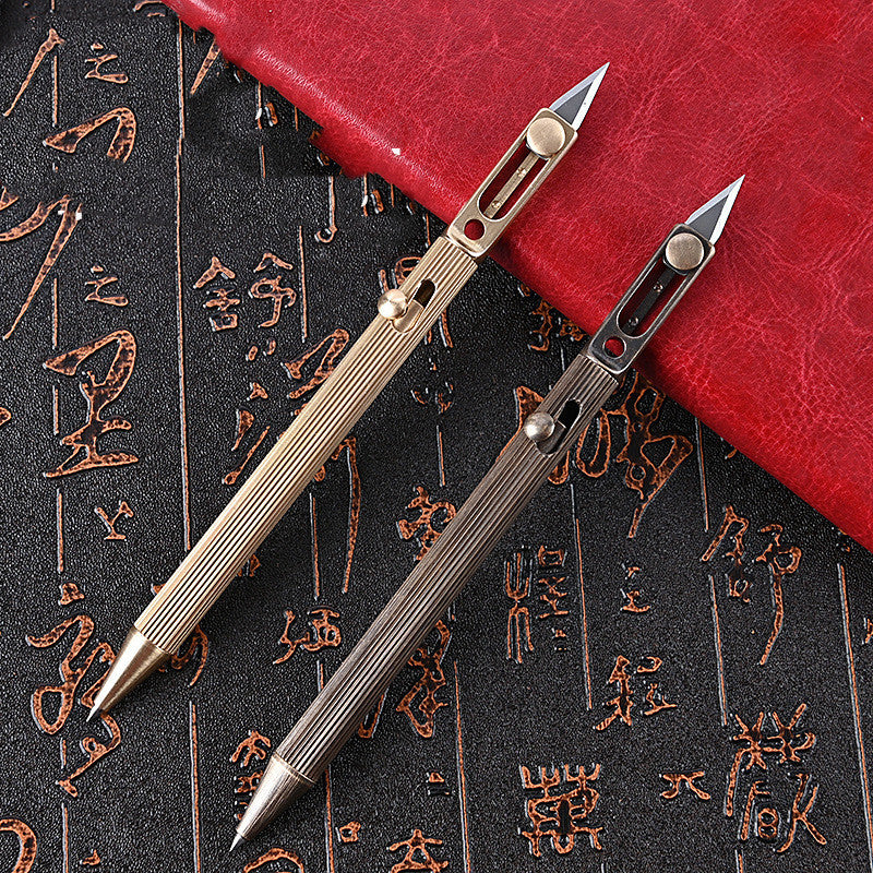 B-READY Brass Tactical Pen With Knife Signature Pen B-PREPARED 2026