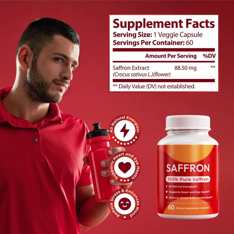 B-READY Saffron Capsules Vitamin Dietary Supplement Capsules