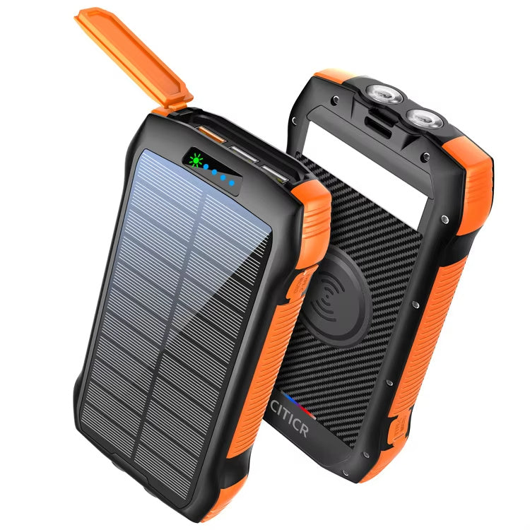 B-READY New Product Large Capacity 20000mAh 3 USB C Flashlight Ip67 Waterproof High-speed Wireless Charger Solar Power Bank B-PREPARED 2026