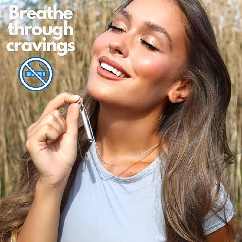 B-READY European And American Anxiety Relief Samma-sati Breathing Decompression Silent Whistle Stainless Steel Necklace B-PREPARED 2026