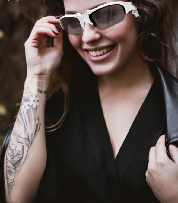 B-READY SMART AI 26 Music Stereo Bluetooth Glasses Bluetooth Phone Wireless Earphones Sport Headphone With Anti UV400 Polarizing Lens For Sport