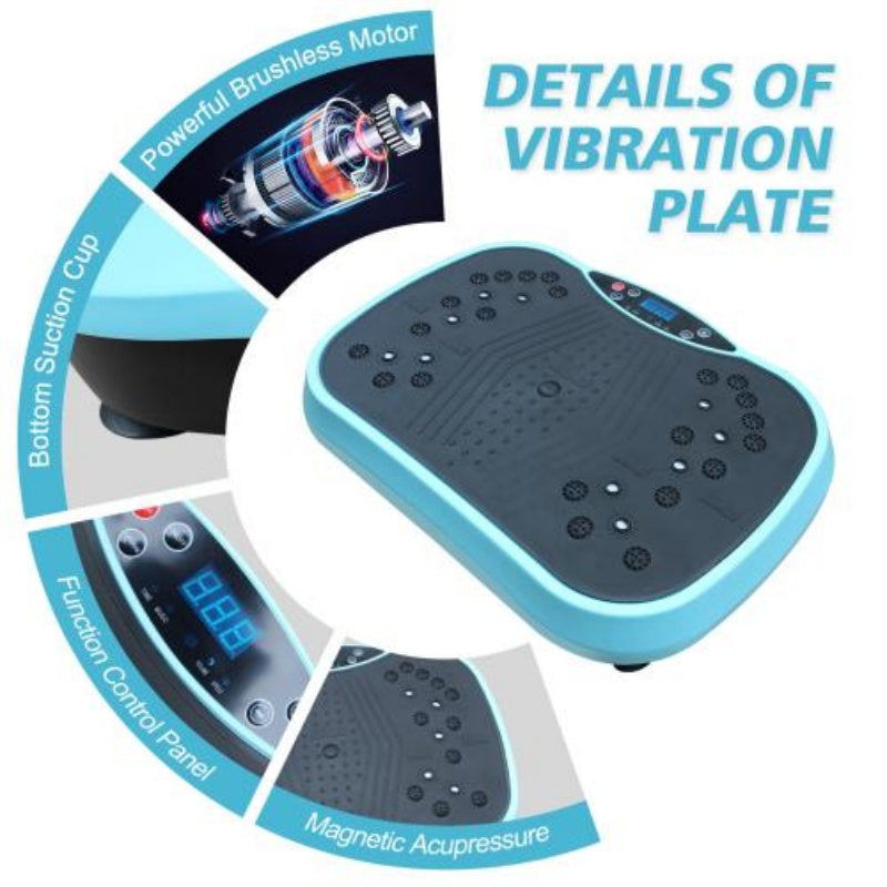 B-READY Vibrationsplatte Fitnessgerät Ganzkörpertraining Vibrierende Fitnessplattform Heimtrainingsgerät zur Gewichtsabnahme und Körperformung