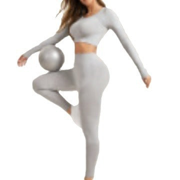 B-READY Peach Hip Yoga Pants Gym Fitness Workout Clothes Sportswear set