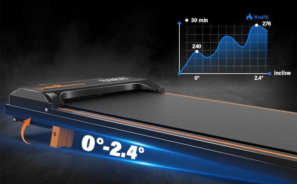 B-READY Home Treadmill With Remote Control, Easy-to-move Wheels, Display Screen, Three-level Incline, Suitable For Indoor Exercise And Aerobic Exercise