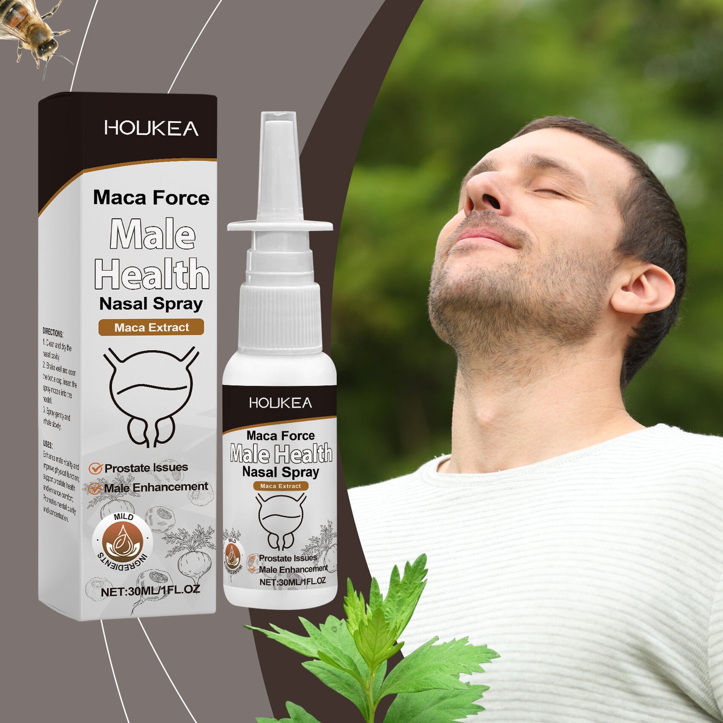 B-READY Men's Daily Exercise Body Relief Spray