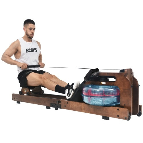 B-READY Handmade Holzernes Indoor-Heimfitness Rudergerat made in Germany