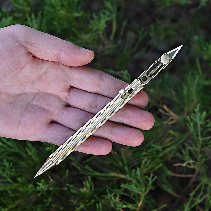 B-READY Brass Tactical Pen With Knife Signature Pen B-PREPARED 2026