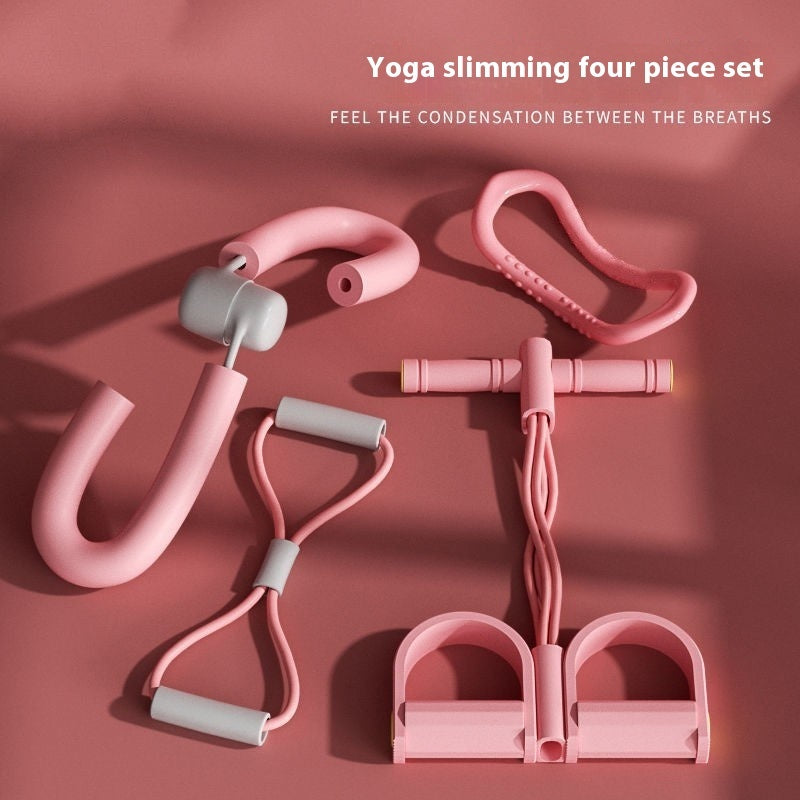 B-READY Home Yoga Four Piece Set Foot Pedaling And Leg Stretching Beauty Device Gift Set Christmas Birthday