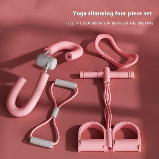 B-READY Home Yoga Four Piece Set Foot Pedaling And Leg Stretching Beauty Device Gift Set Christmas Birthday