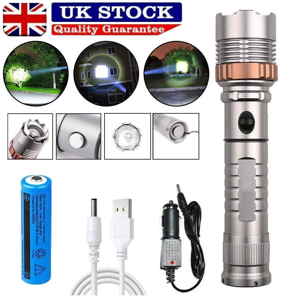 B-READY LED Tactical Flashlight Rechargeable LED Work Light Super Bright Torch Emergency Light Escape Hammer B-PREPARED 2026