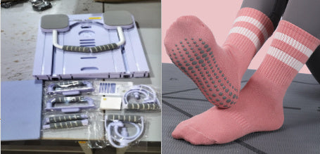 B-READY Home Multifunctional Fitness Board Flat Support Chest And Abdominal Muscle Equipment Household Abdominal Wheel Pilates