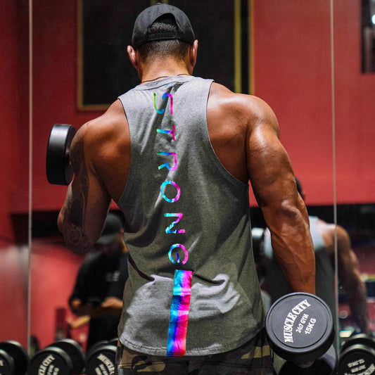 B-READY Sports Vest Muscle Fitness Brother Loose Cotton Sleeveless Shirt