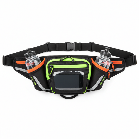 🏃 Hydration Belt - Hände frei, perfekt hydriert!

Professionelle Hydration! Laufgürtel mit 2 Flaschen für lange Distanzen.

✅ Features:
💧 2× 250ml Flaschen - Insgesamt 500ml
🎒 Große Taschen - Handy, Schlüssel, Gels, Riegel
🔄 Verstellbar - Passt Taillenumfang 60-120cm
🏃 Bounce-Free - Kein Wackeln beim Laufen
🌙 Reflektierend - Sicher bei Nacht