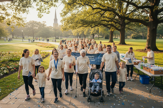 ⛪ KIRCHEN-GEMEINDE CHARITY WALK - Gemeinsam für den guten Zweck!

Der Charity Walk für Ihre Kirchengemeinde! Bewegung, Gemeinschaft und soziales Engagement vereint!

✅ Komplett-Paket (€450 für 30 Personen):
🚶 5-10 km Charity Walk - Für alle Altersgruppen
⛪ Kirchengemeinde-Trikots - Mit Gemeinde-Logo optional
🏅 Teilnahme-Medaillen - Für alle Gemeindemitglieder
📜 Urkunden - Personalisiert
❤️ €200 Charity-Spende - An Gemeinde-Projekt oder Wunsch-Organisation
📋 Spendenquittungen - Für alle Teilnehmer
🎤 And