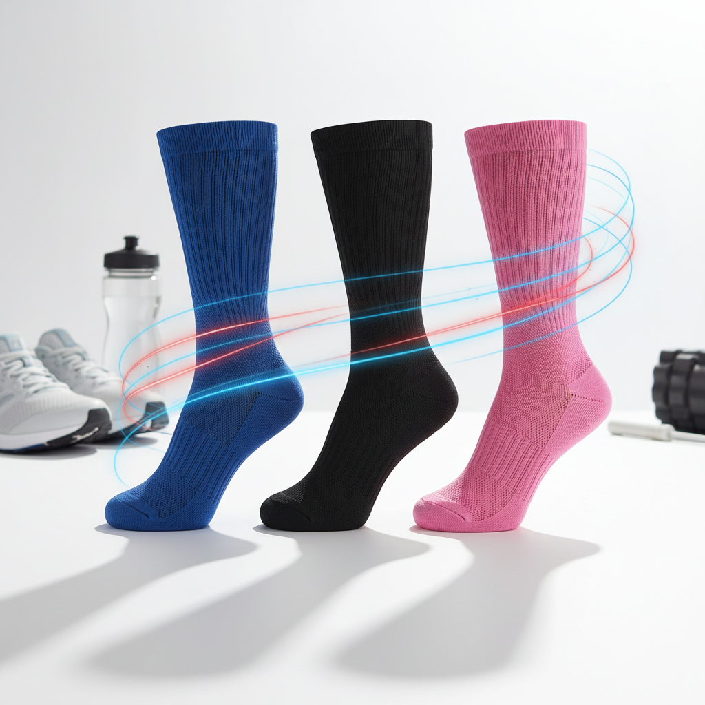 🧦 Kompressionssocken - Schnellere Regeneration!

Profi-Recovery für deine Beine! Medizinische Kompression für bessere Durchblutung und schnellere Erholung.

✅ Features:
💪 20-30 mmHg Kompression - Medizinisch wirksam
🔄 Bessere Durchblutung - Reduziert Muskelkater
⚡ Schnellere Recovery - Nach Marathon &amp; Training
🛡️ Verletzungsprävention - Stabilisiert Waden
✈️ Vielseitig - Laufen, Reisen, Alltag
📏 Größen: S, M, L, XL
🎨 Farben: Schwarz, Blau, Rosa
💡 Ideal für:
Post-Marathon Recovery
Lange Läufe
Musk