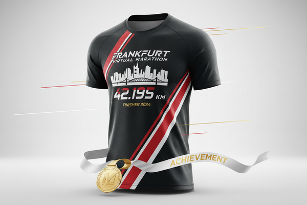 🏃 VIRTUAL MARATHON FRANKFURT 42KM - Königsdisziplin!

42,195km durch Frankfurt! Der Full Marathon für die Skyline!

✅ Premium-Paket (€65):
🎽 Frankfurt City-Trikot PREMIUM - Skyline, Schwarz/Rot/Weiß
🏅 Digitale Medaille PREMIUM - Mit Name &amp; Zeit
📜 Zertifikat PREMIUM - Offiziell
🗺️ 42km Route-Map - Komplette Frankfurt-Tour
🏆 Leaderboard - Full Marathon Kategorie
❤️ €29 Charity - Frankfurter Kinderhilfe
📋 Spendenquittung - Steuerlich absetzbar
📖 16-Wochen Trainingsplan - Profi-Level
🎁 Ernährungs-G