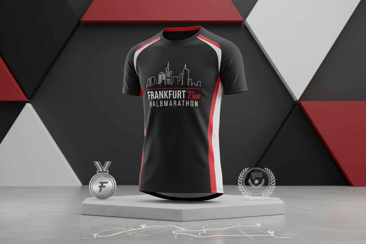 🏃 VIRTUAL RUN FRANKFURT 21KM - Halbmarathon!

21km durch Frankfurt! Die Challenge für die Finanzmetropole!

✅ Komplett-Paket (€45):
🎽 Frankfurt City-Trikot - Skyline, Schwarz/Rot/Weiß
🏅 Digitale Medaille - Mit Name &amp; Zeit
📜 Zertifikat - Offiziell
🗺️ 21km Route-Map - Große Frankfurt-Runde
🏆 Leaderboard - Halbmarathon Kategorie
❤️ €20 Charity - Frankfurter Kinderhilfe
📋 Spendenquittung - Steuerlich absetzbar
📖 8-Wochen Trainingsplan - Inklusive